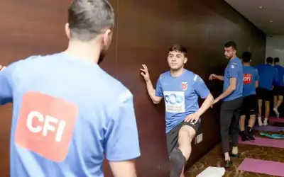النشامى يجري أولى تدريباته في كوريا
