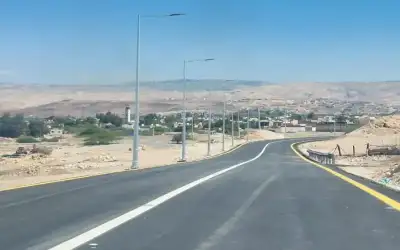 انتهاء العمل في مشروع طريق الفيصلية