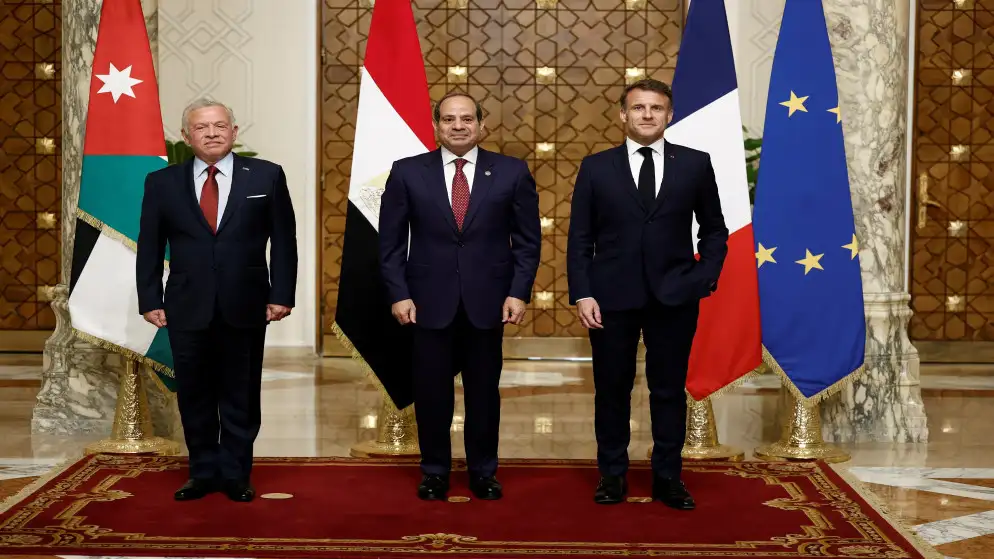 بيان أردني مصري فرنسي مشترك في