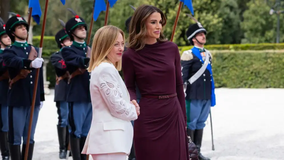 الملكة رانيا تناقش المأساة الإنسانية في