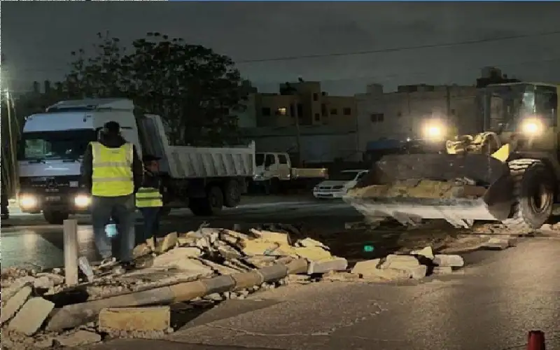 إزالة دوار السوق الشعبي في البيادر