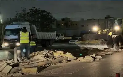 إزالة دوار السوق الشعبي في البيادر