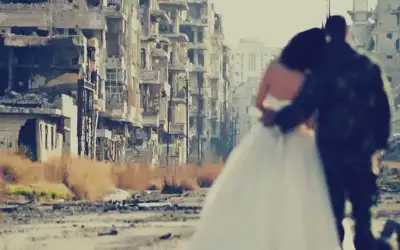 بيت ابو وليد يحترق