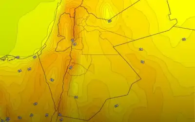 كتلة هوائية ربيعية دافئة تؤثر على