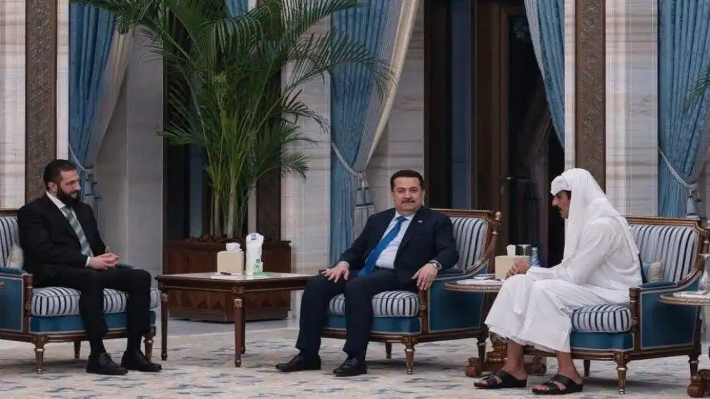 الرئيس السوري يلتقي برئيس وزراء العراق