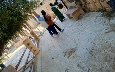 مركز شابات مؤاب ينفذ عملا تطوعيا