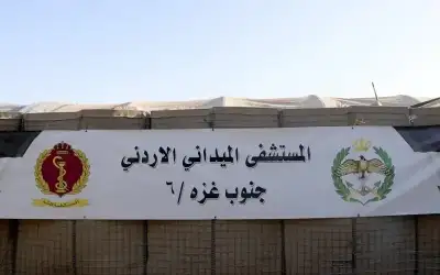 طواقم المستشفى الميداني الأردني جنوب غزة