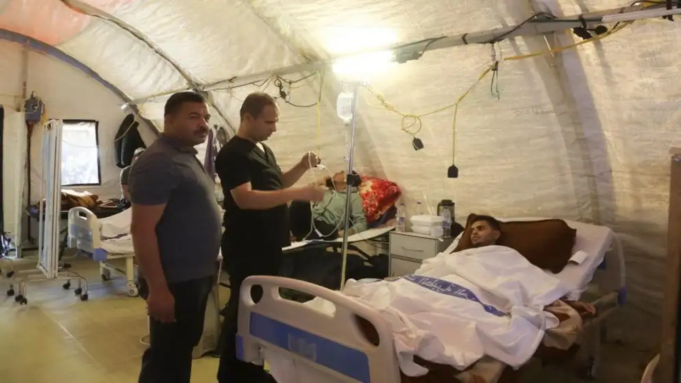 طواقم المستشفى الميداني الأردني جنوب غزة6