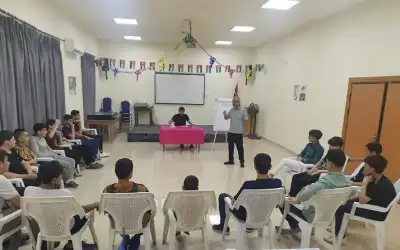 نشاط توعوي في مركز شباب وشابات