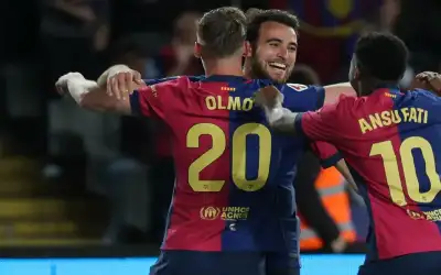 أولمو يهدي الفوز لبرشلونة وفارق 7