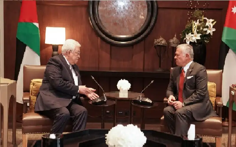 عباس يشكر الملك لرفضه تهجير الفلسطينيين