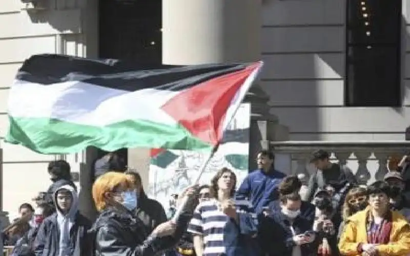 احتجاجات في جامعة ييل الامريكية على