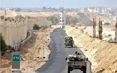 انهيار مبنى في رفح على جنود