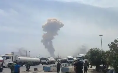 انفجار ضخم يهز ميناء بندر عباس