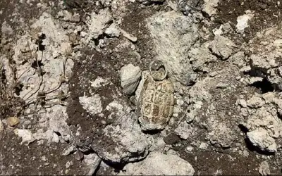 العثور على قنبلة يدوية قديمة في