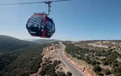 تلفريك عجلون يسجل رقما قياسيا في