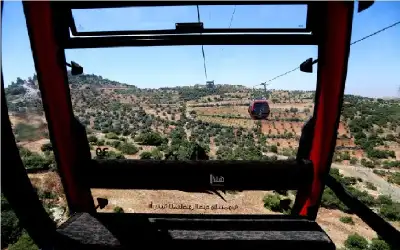 تلفريك عجلون يسجل رقما قياسيا في