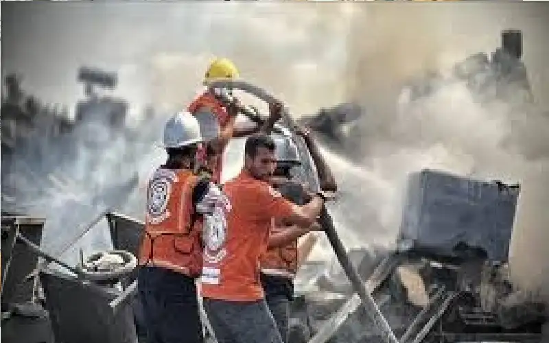 75% من مركبات الدفاع المدني بغزة