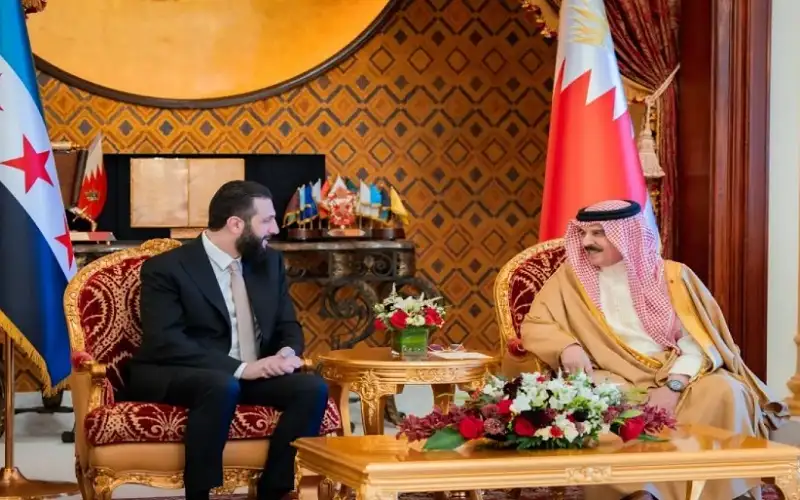 آل خليفة والشرع يبحثان المستجدات في