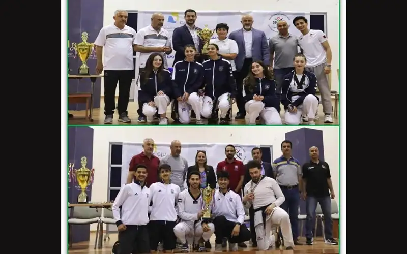 ذهب التايكواندو لطلبة عمان الاهلية في