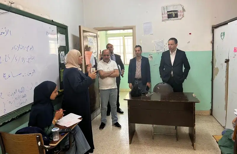 مدير تربية جرش يتفقد مدارس الخط