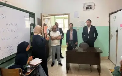مدير تربية جرش يتفقد مدارس الخط