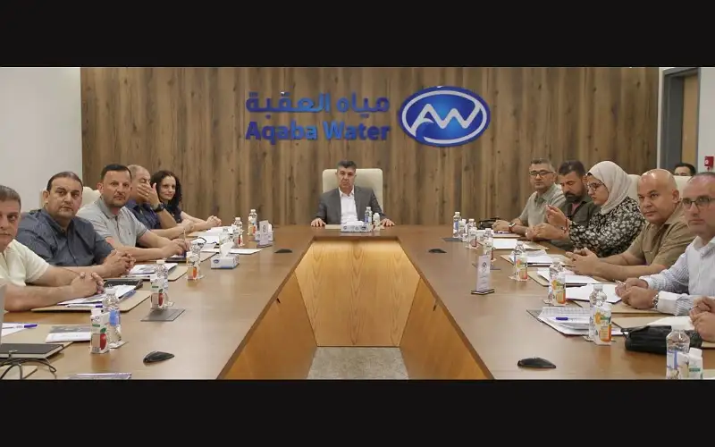 الدويري يستقبل وفد من ادارة مياه