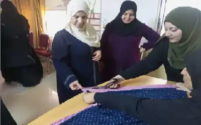 اختتام دورة الخياطة في مركز شابات