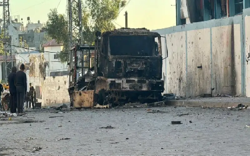 الدفاع المدني في غزة يعلن توقف