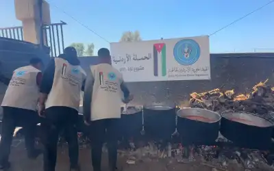 الحملة الأردنية تواصل دعمها الإغاثي شمال