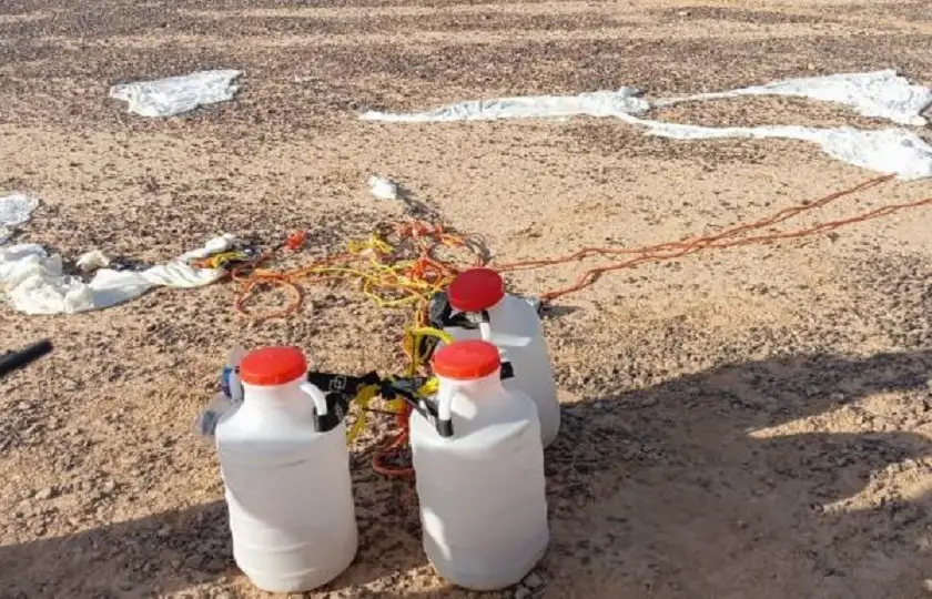 الجيش يحبط تهريب مخدرات باستخدام بالونات