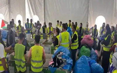 عمان الاهلية تنظم حملة تطوعية لدعم