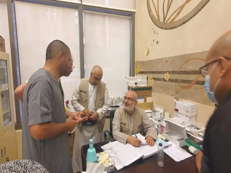 البعثة الطبية الأردنية في مكة تتعامل