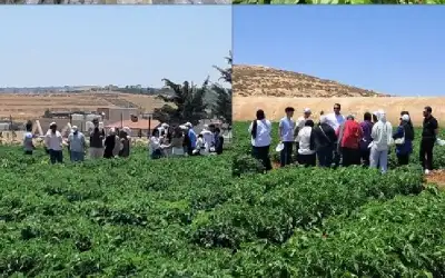 طلبة التكنولوجيا الزراعية في عمان الاهلية