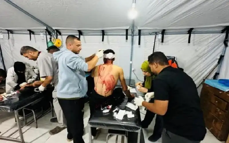 شهداء باستهداف الكيان مراكز مساعدات أمريكي
