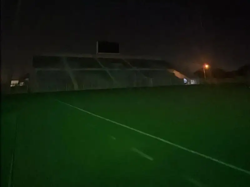 انقطاع كهرباء خلال تدريب النشامى في