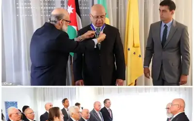 الرئيس البرازيلي يكرم الرئيس التنفيذي لشركة
