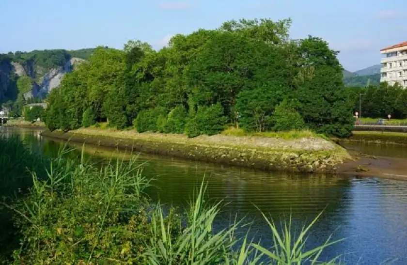 جزيرة تتنقل بين إسبانيا وفرنسا كل