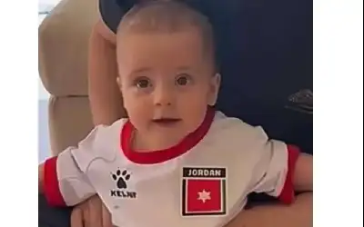 اصغر مشجعه لمنتخب النشامى الاميره ايمان