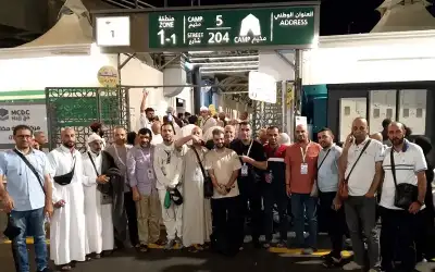 البعثة الصحفية تحتفل بالزميل الشرعان كأصغر