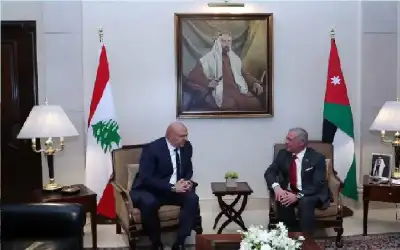 الملك والرئيس اللبناني يعقدان مباحثات في
