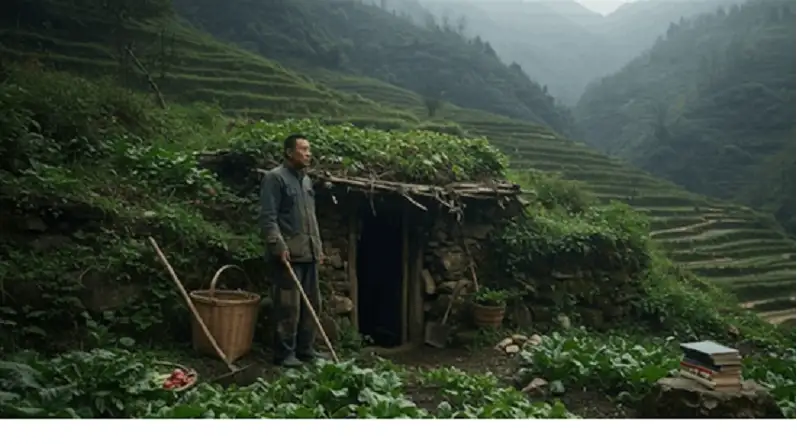 صيني يختار العزلة في كهف هربا