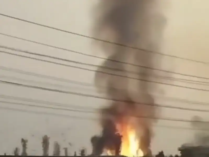 انفجار قوي في مصفاة إيرانية بعد