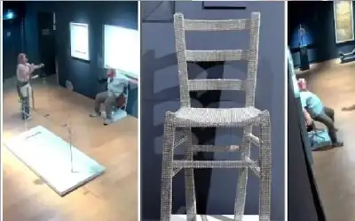 إيطاليا.. سائح يحطم كرسي فان جوخ