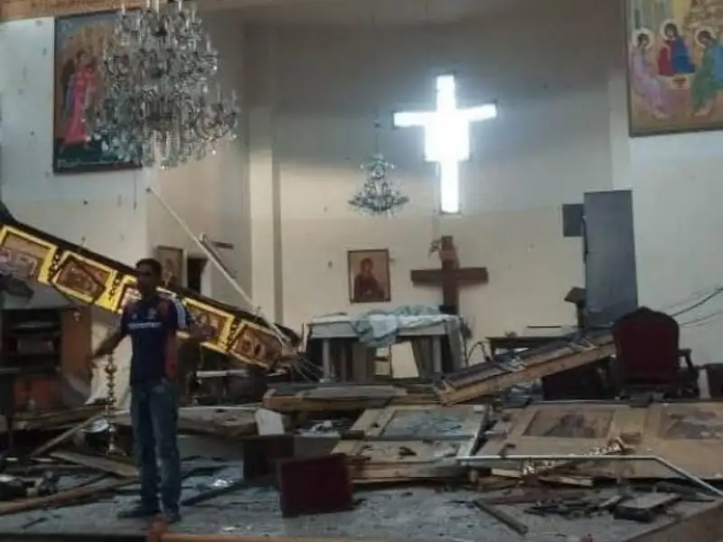 قتلى وجرحى بانفجار إرهابي داخل كنيسة