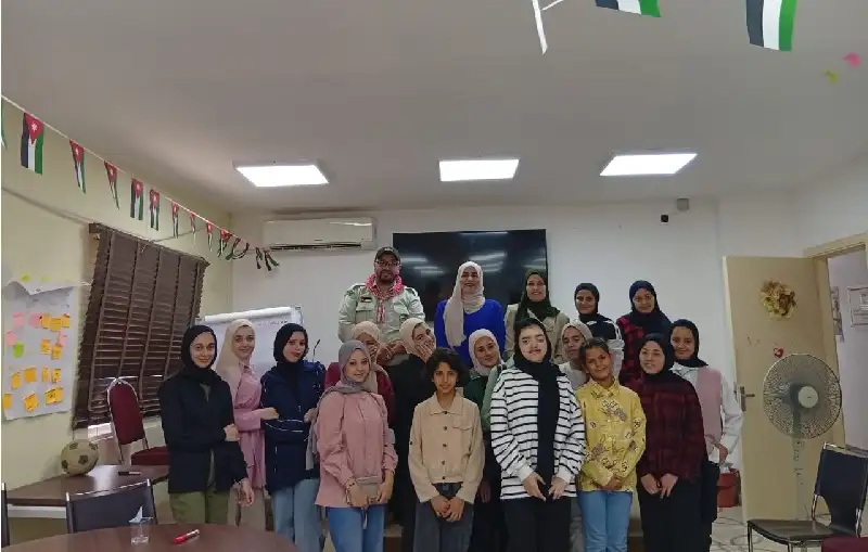 معسكر كشفي في مركز شابات الوسطية