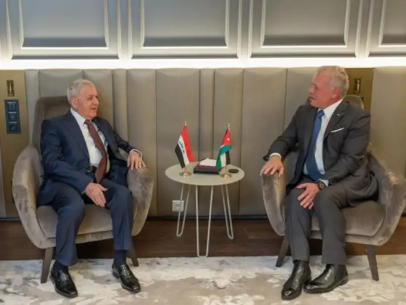 الملك يتلقى اتصالا من الرئيس العراقي