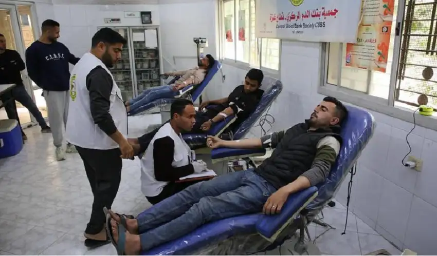 صحة غزة: دخول أكياس دم تم