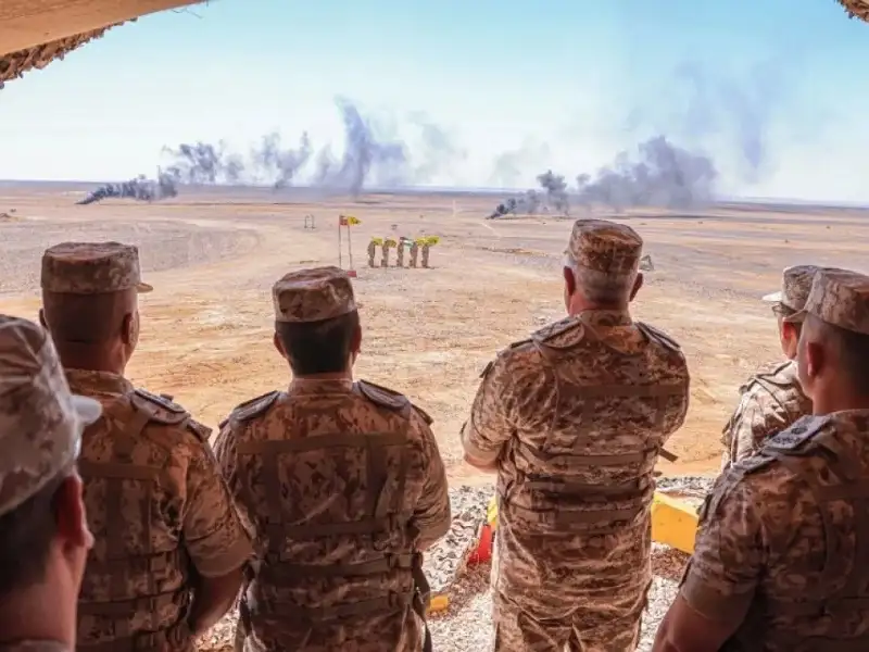 الحنيطي يتابع التمرين التعبوي (الحصن الآمن)