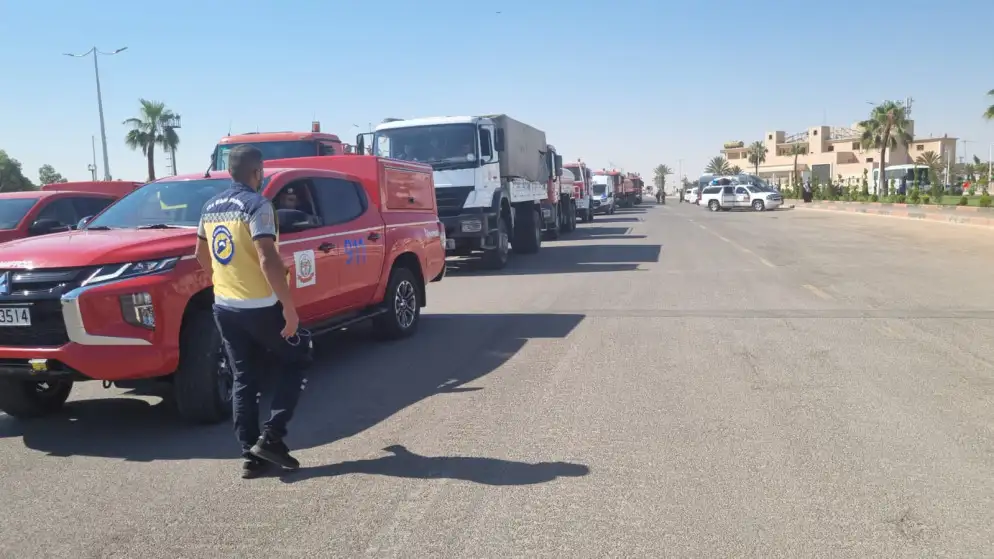 بتوجيهات ملكية فرق إطفاء أردنية تشارك